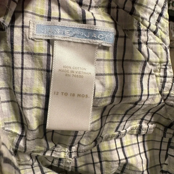 Bundle Janie and Jack Linen Cotton Short Overall Jumper 12-18 Months - Picture 6 of 6